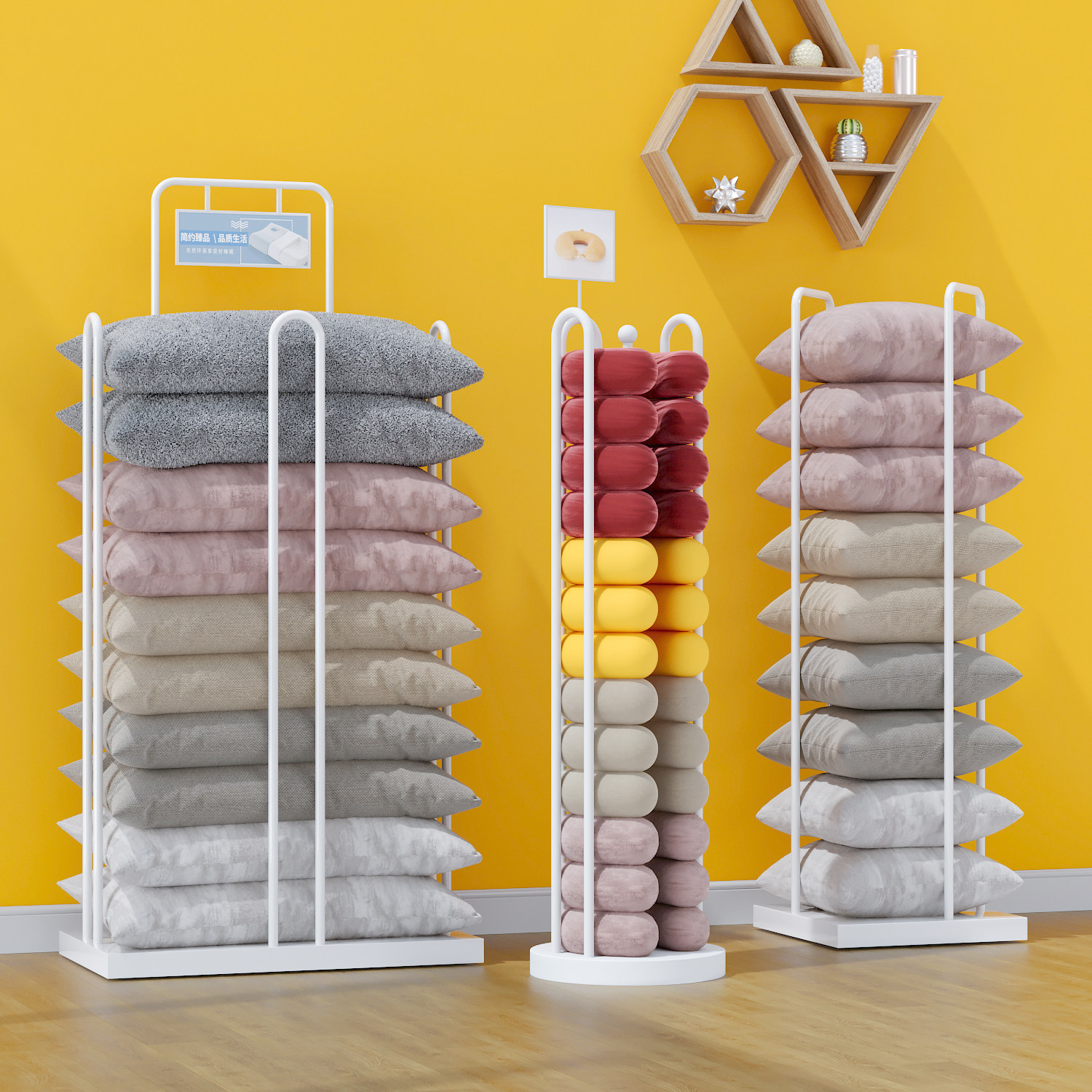 Home Textiles Direct - ชั้นวางสินค้าสิ่งทอสำหรับบ้าน ชั้นวางเก็บแกนหมอน ชั้นวางหมอน ชั้นวางสินค้าสิ่งทอสำหรับบ้าน ชั้นวางสินค้าโปรโมชั่น ขายตรงจากโรงงาน