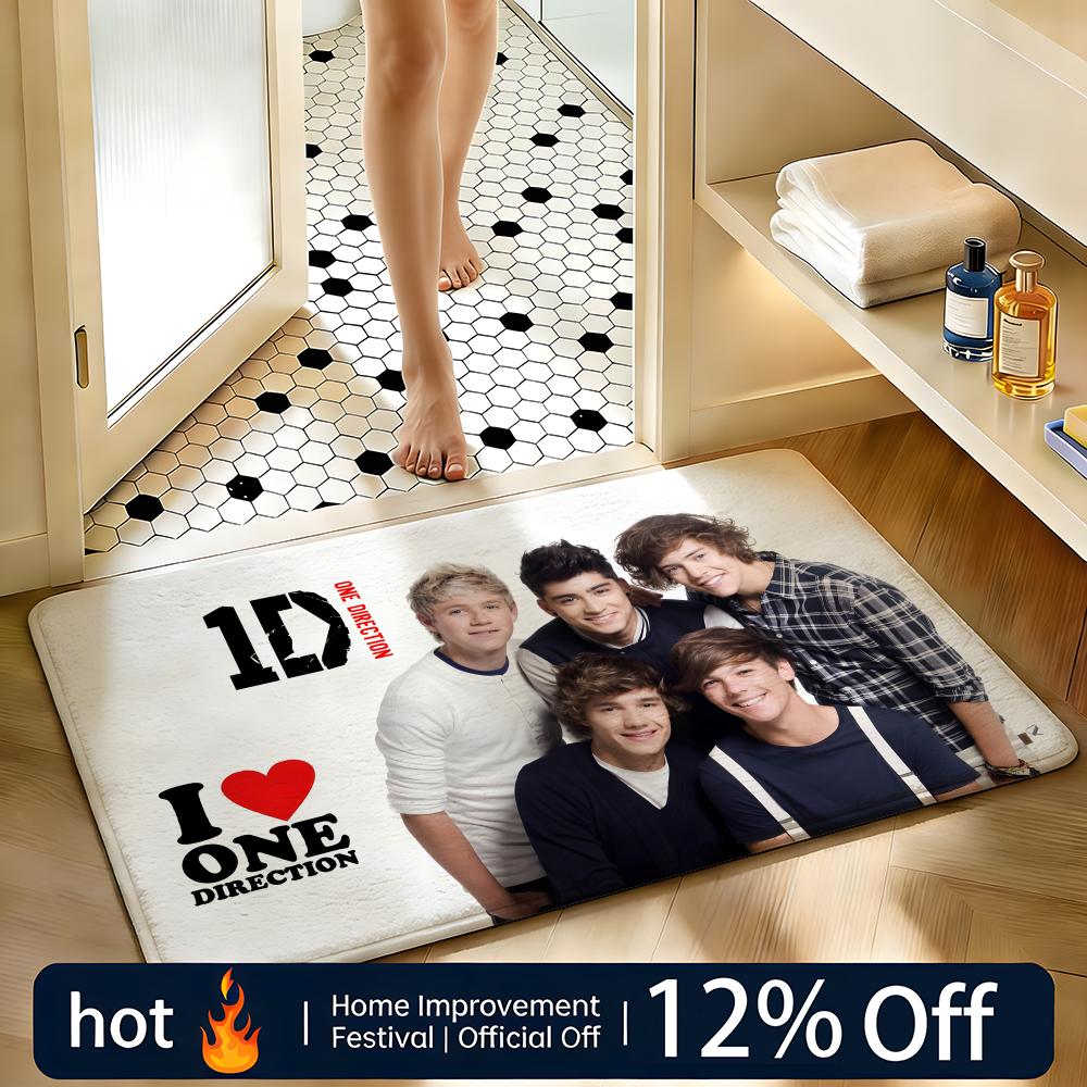 Home Textiles Direct - พรมกันลื่นแบบนุ่มดูดซับได้ แผ่นรองพื้นวัน ไดเรคชั่น ของตกแต่งบ้าน พรมเช็ดเท้า พรมปูพื้นห้องนอน