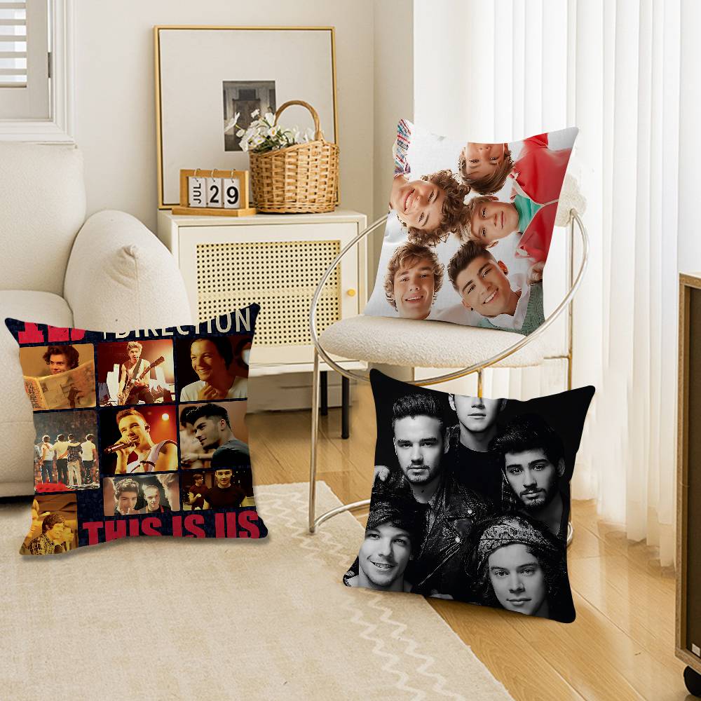 Home Textiles Direct - หมอนตกแต่งบ้านพร้อมข้อความและรูปภาพส่วนตัว One Direction ของขวัญสำหรับใช้ในบ้าน ขนาด 45x45