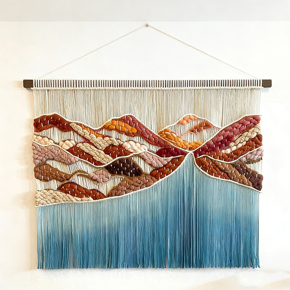 งานฝีมือมาคราเม่แขวนผนังจากโรง - Home Textiles Direct บทวิจารณ์และราคา