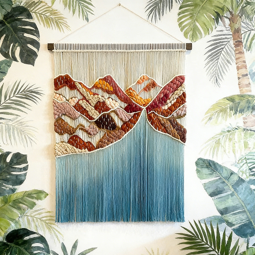 งานฝีมือมาคราเม่แขวนผนังจากโรง - Home Textiles Direct บทวิจารณ์และราคา