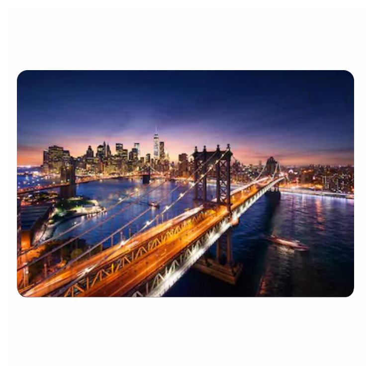 Modern New York City at Sunset - Home Textiles New York บทวิจารณ์และราคา