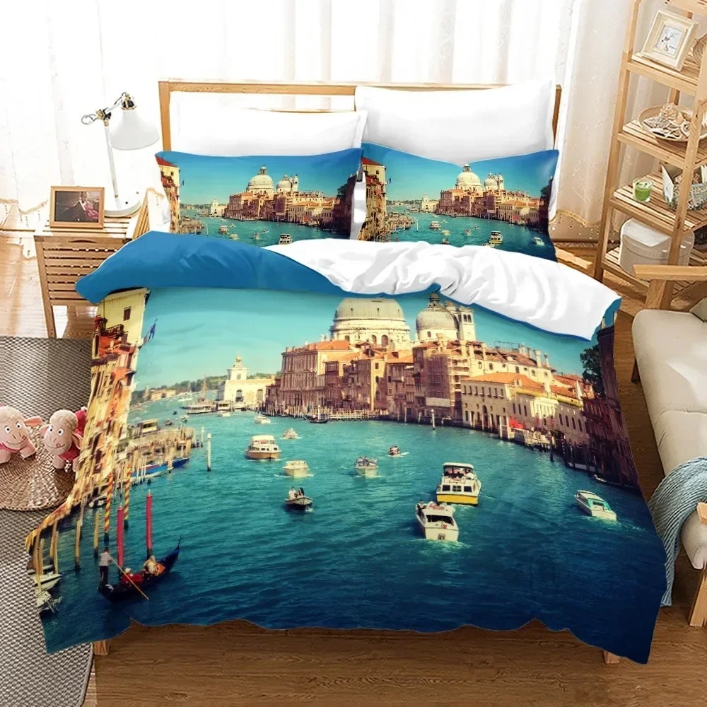 ชุดเครื่องนอนลายวิวกลางคืนเมือ - Home Textiles New York บทวิจารณ์และราคา
