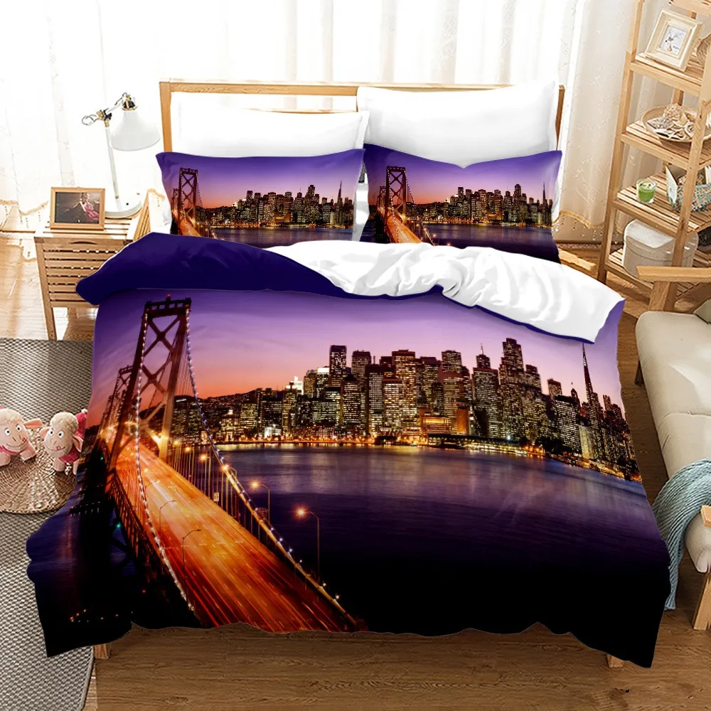 New York City Night View ชุดเค - Home Textiles New York บทวิจารณ์และราคา