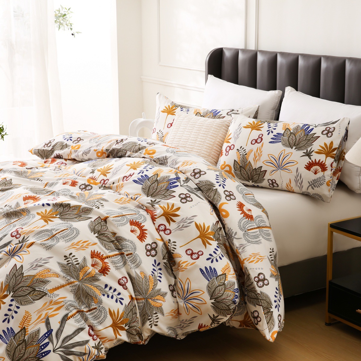 ขายส่งผ้าปูที่นอนลายดอกไม้โบฮี - Home Textiles Manufacturer บทวิจารณ์และราคา