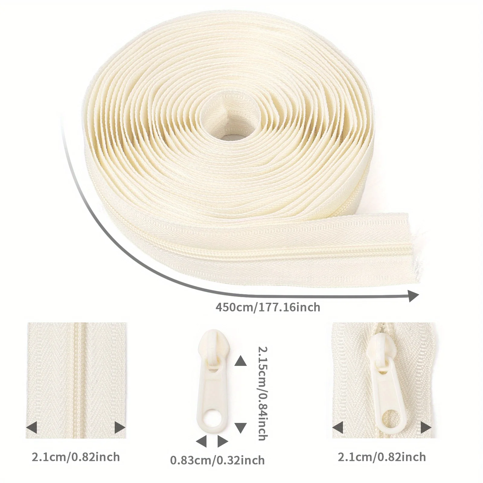 1 กลุ่ม = ซิป 4.5 ม. + หัวซิปพ - Home Textiles Group บทวิจารณ์และราคา