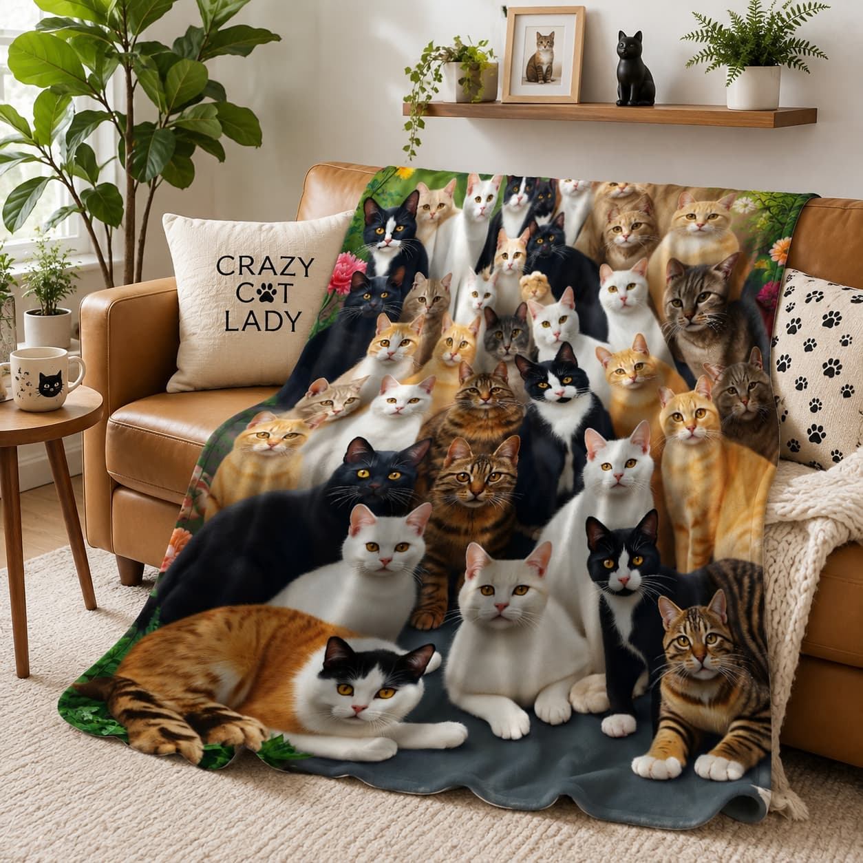 ผ้าห่มนุ่มลายแมว 1 ผืน เหมาะสำ - Home Textiles Group บทวิจารณ์และราคา